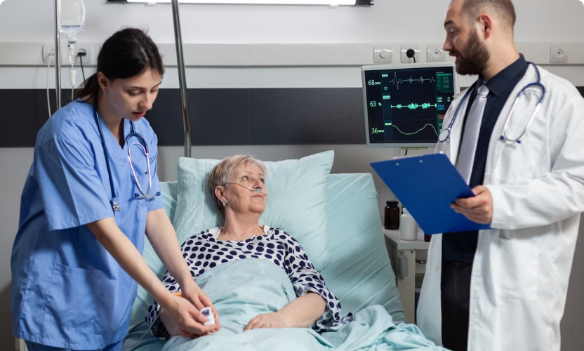 Woman doctor wearing lab coat with stethoscope isolated